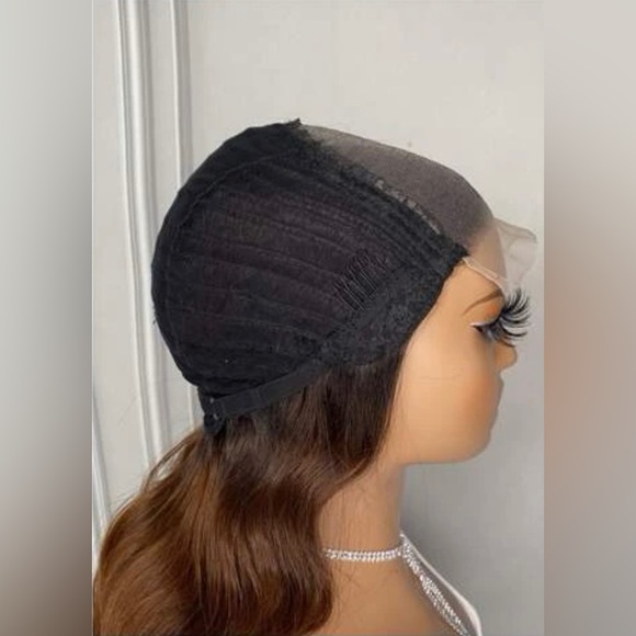 COPY - 4*4 Lace Closure 180% Density Long Straight Human Hair Wig 22 inches - Picture 4 of 4